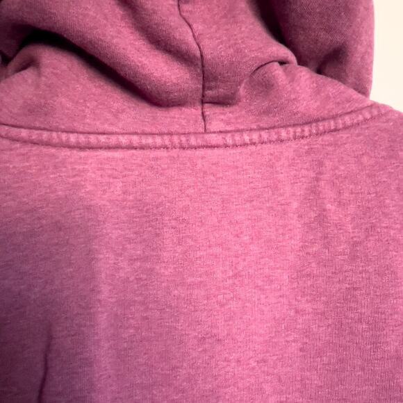 Pact Organic Full Zip Small Hood Berry Burgundy Sweatshirt Hoodie Lounge Long - Picture 12 of 12